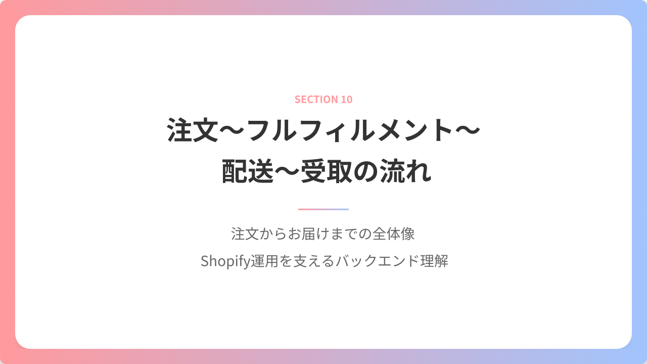 Shopify構築初心者のための「実践で使えるEC講座」